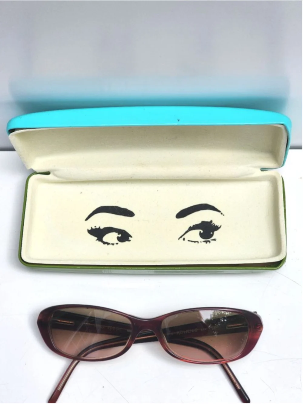 KATE SPADE Rowen Gradient‎ Burgundy Oval Sunglasses #34